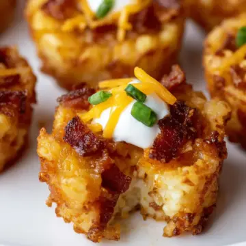 Loaded Tater Tot Cups