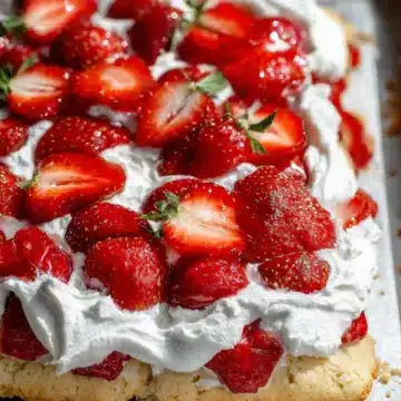Sheet Pan Strawberry Shortcake