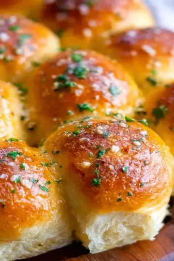 Easy Garlic Butter Dinner Rolls