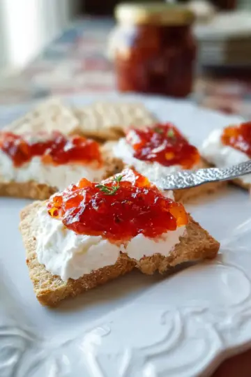Pepper Jelly and Cream Cheese Appetizer