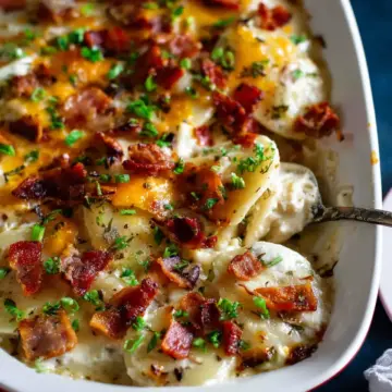 Pierogi Casserole with Bacon and Kielbasa