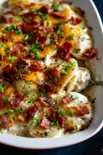 Pierogi Casserole with Bacon and Kielbasa