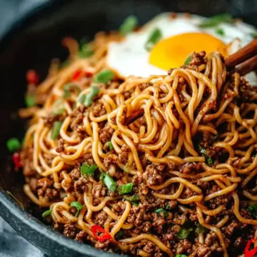 Asian Ground Beef Noodles