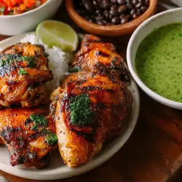 Peruvian Chicken & Green Sauce