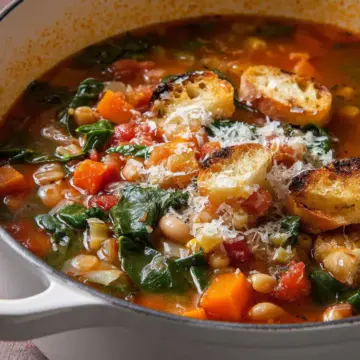 Winter Minestrone & Garlic Bruschetta