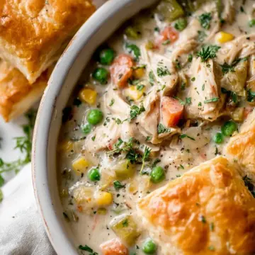 Slow Cooker Chicken Pot Pie Soup