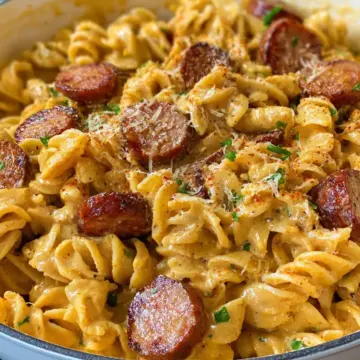 Creamy Cajun Sausage Pasta