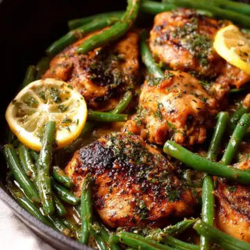 Lemon Garlic Chicken with Green Beans