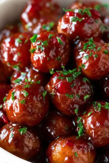 Cranberry Meatballs (Slow Cooker)