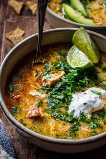 Creamy Chicken Tortilla Soup.