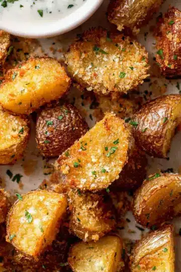 Crispy Roasted Parmesan Potatoes