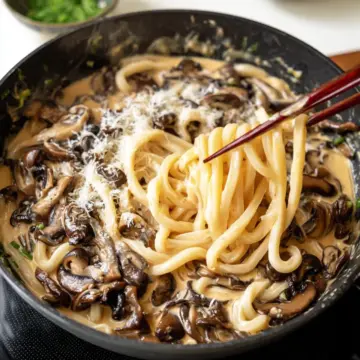 Creamy Miso Mushroom Udon