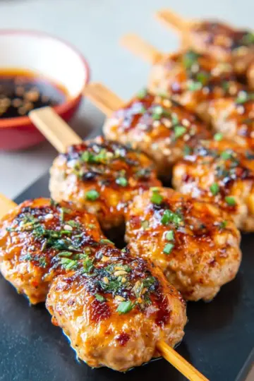 Tsukune, brochettes de poulet à la japonaise