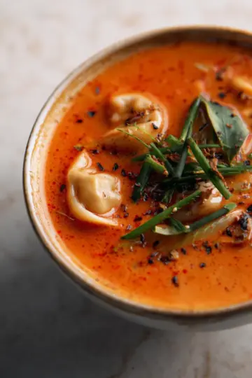 red curry dumpling soup