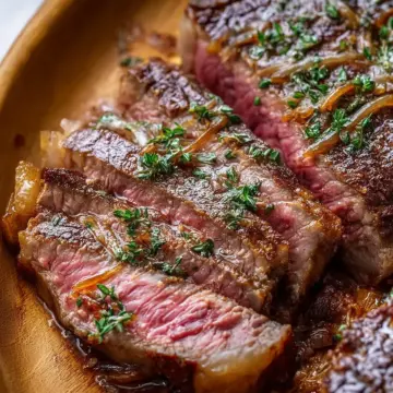 Pan-Seared, Butter-Basted Thick-Cut Steak Recipe