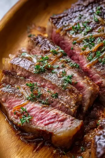Pan-Seared, Butter-Basted Thick-Cut Steak Recipe