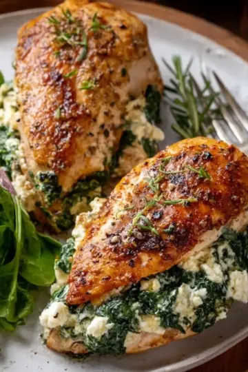 Spinach Feta Stuffed Chicken