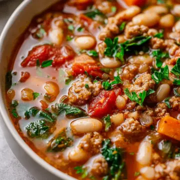 Italian Sausage Soup with White Beans
