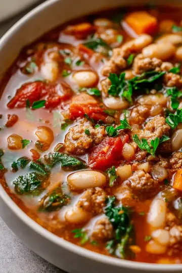 Italian Sausage Soup with White Beans