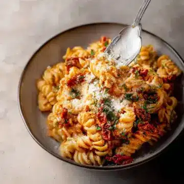 Creamy Sun-Dried Tomato Pasta with Capers and Dill