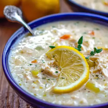 Avgolemono Soup Recipe (Greek Lemon Chicken Soup)