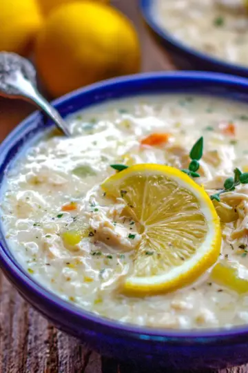 Avgolemono Soup Recipe (Greek Lemon Chicken Soup)