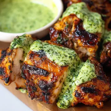 Peruvian Chicken With Green Sauce