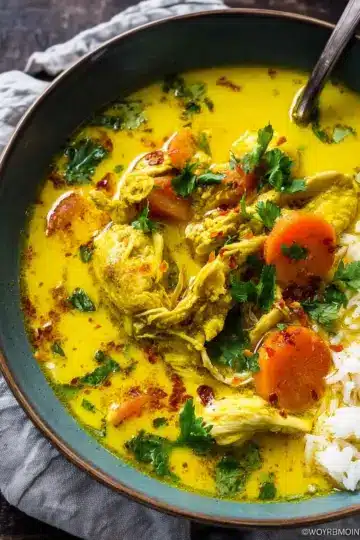 Coconut Turmeric Chicken Soup
