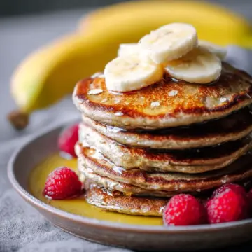 Easy and healthy Banana Oat pancakes
