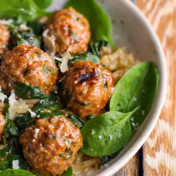 Spinach and Turkey Meatballs