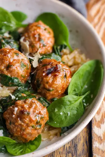 Spinach and Turkey Meatballs