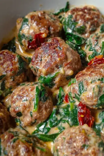 Low-Carb Spinach Turkey Meatballs